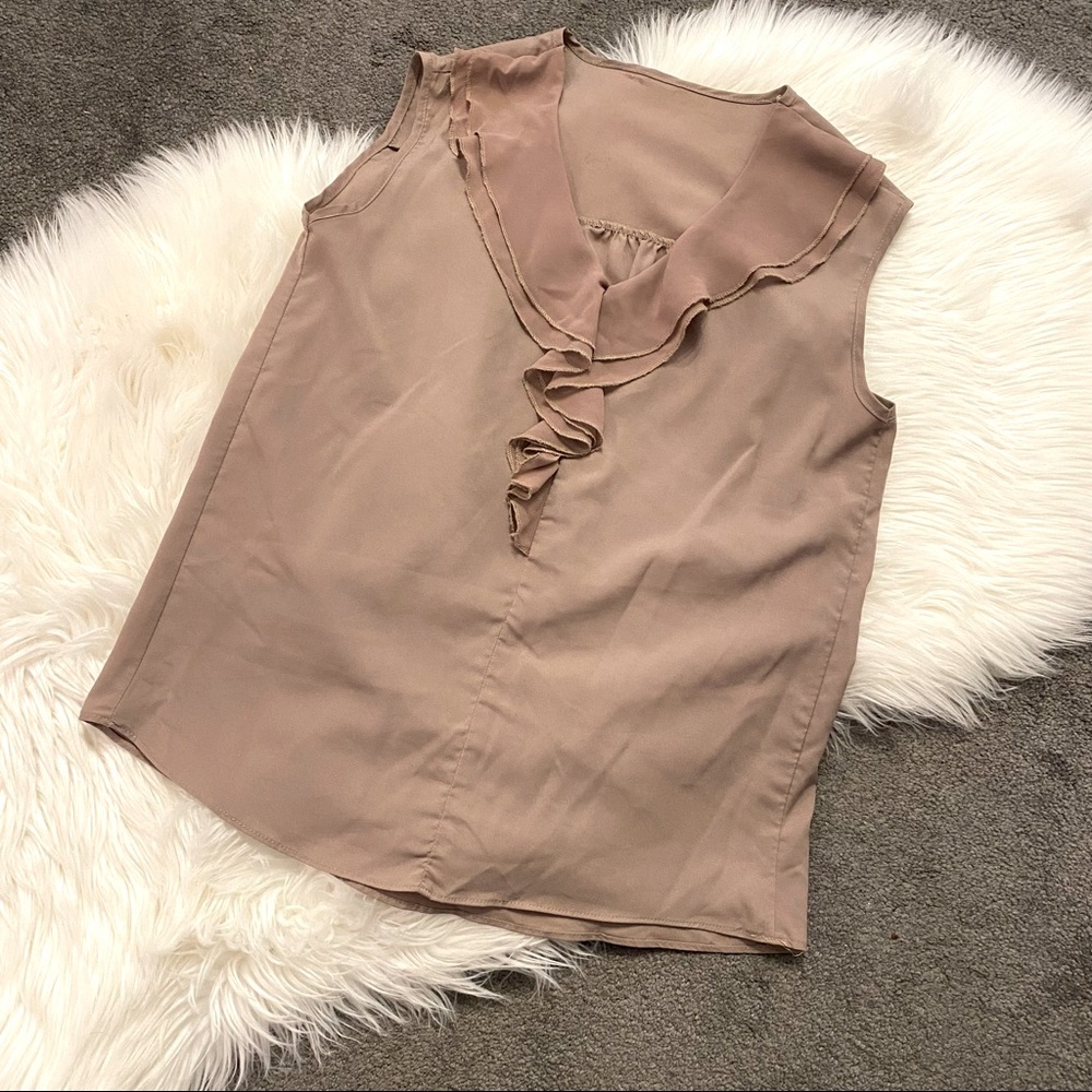 Ruffle front blouse